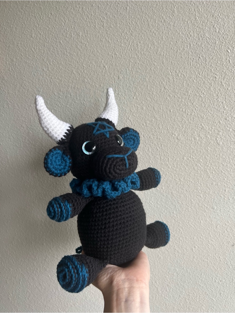 Crocheted Baphomet Goat ✨ - Picture 7 of 10